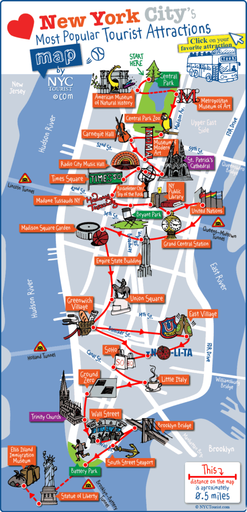 Stadtplan New York City [PDF] & Infos zu Sehenswürdigkeiten